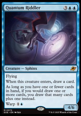 (072) Magic The Gathering Edge of Eternities: Promos Single: Quantum Riddler (V.2)  Mythic
