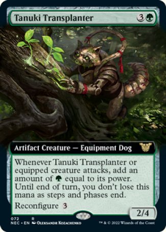 (072) Magic The Gathering Commander: Kamigawa: Neon Dynasty Single: Tanuki Transplanter (V.2)  Rare