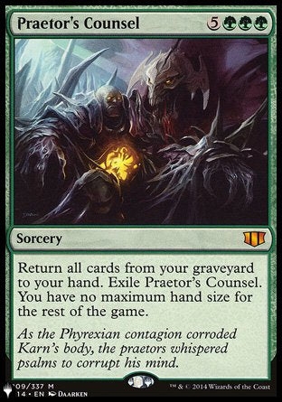 (209) Magic The Gathering The List Single: Praetor's Counsel  Mythic