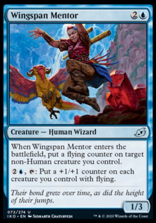 (072/274) Magic The Gathering Ikoria: Lair of Behemoths Single: Wingspan Mentor  Uncommon