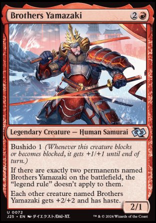 (072) Magic The Gathering Foundations Jumpstart Single: Brothers Yamazaki (V.1)  Uncommon