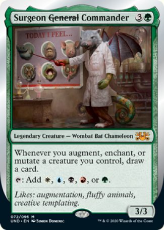 (072/096) Magic The Gathering Unsanctioned Single: Surgeon General Commander Holo Mythic