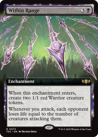 (072) Magic The Gathering Commander: Tarkir: Dragonstorm: Extras Single: Within Range  Rare