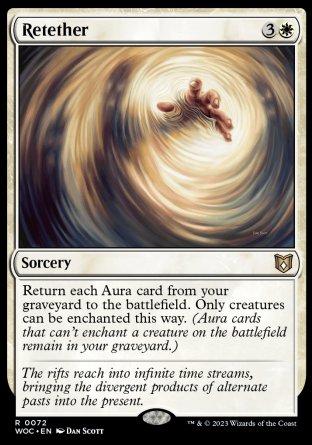 (072) Magic The Gathering Commander: Wilds of Eldraine Single: Retether  Rare