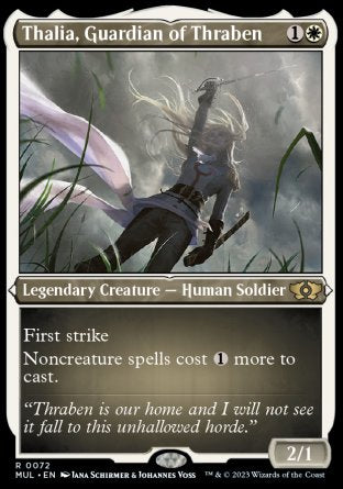 (072) Magic The Gathering Multiverse Legends Single: Thalia, Guardian of Thraben (V.2)  Rare