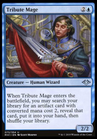 (073/254) Magic The Gathering Modern Horizons Single: Tribute Mage  Uncommon