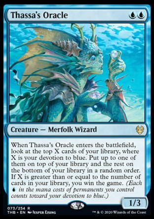 (073/254) Magic The Gathering Theros Beyond Death Single: Thassa's Oracle  Rare