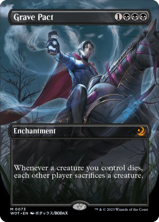 (073) Magic The Gathering Enchanting Tales Single: Grave Pact (V.2)  Holo Mythic