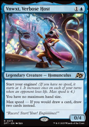 (073) Magic The Gathering Aetherdrift Single: Vnwxt, Verbose Host  Rare