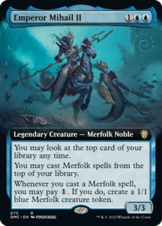 (073) Magic The Gathering Commander: Dominaria United: Extras Single: Emperor Mihail II Holo Rare