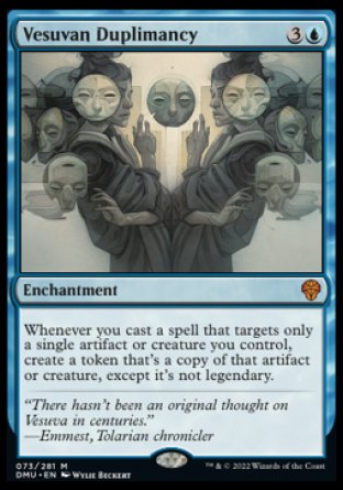 (073) Magic The Gathering Dominaria United Single: Vesuvan Duplimancy Holo Mythic