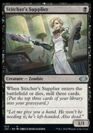 (073) Magic The Gathering Jumpstart 2022 Single: Stitcher's Supplier (V.1)  Uncommon