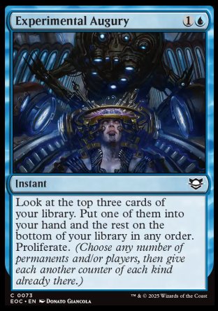 (073) Magic The Gathering Commander: Edge of Eternities Single: Experimental Augury  Common