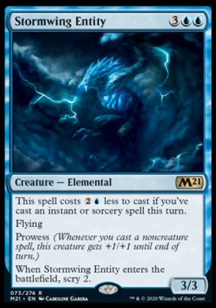 (073) Magic The Gathering Core 2021: Promos Single: Stormwing Entity (V.1)  Rare