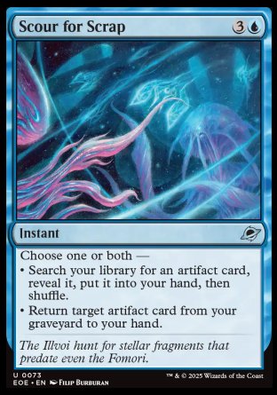 (073) Magic The Gathering Edge of Eternities Single: Scour for Scrap  Uncommon