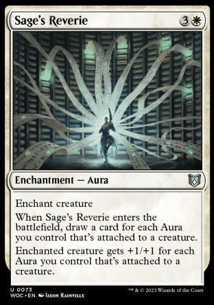 (073) Magic The Gathering Commander: Wilds of Eldraine Single: Sage's Reverie  Uncommon