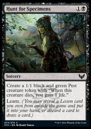 (073) Magic The Gathering Strixhaven: School of Mages Single: Hunt for Specimens  Common