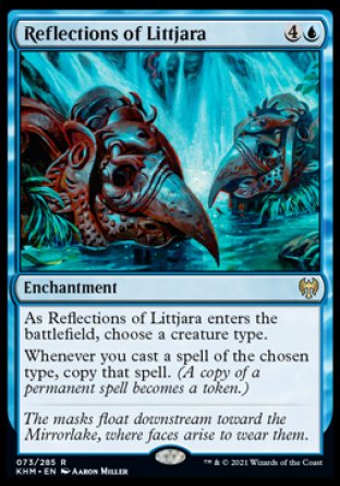 (073) Magic The Gathering Kaldheim: Promos Single: Reflections of Littjara (V.2)  Rare