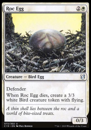 (073) Magic The Gathering Commander 2019 Single: Roc Egg  Uncommon
