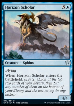(073/361) Magic The Gathering Commander Legends Single: Horizon Scholar Holo Uncommon