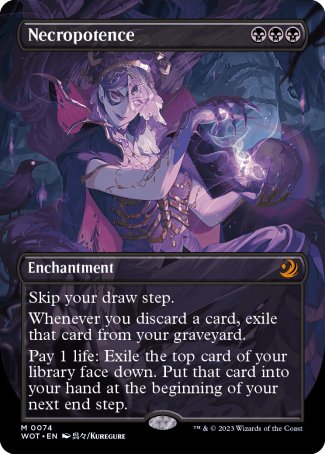 (074) Magic The Gathering Enchanting Tales Single: Necropotence (V.2)  Mythic