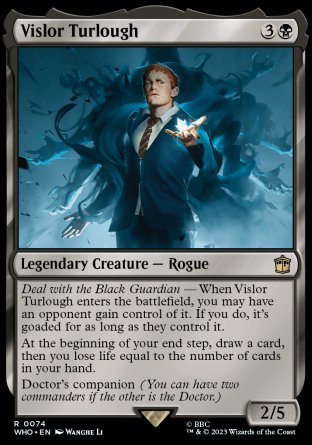 (074) Magic The Gathering Universes Beyond: Doctor Who Single: Vislor Turlough Holo Rare