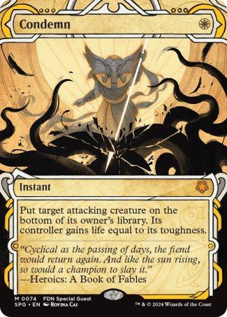 (074) Magic The Gathering Special Guests Single: Condemn  Mythic