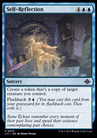 (074) Magic The Gathering The Lost Caverns of Ixalan Single: Self-Reflection  Uncommon