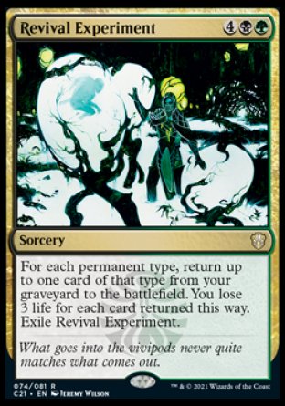 (074) Magic The Gathering Commander: Strixhaven Single: Revival Experiment  Rare