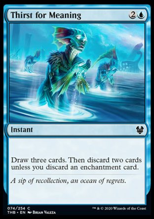 (074/254) Magic The Gathering Theros Beyond Death Single: Thirst for Meaning Holo Common