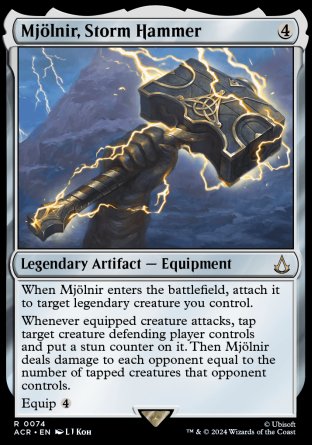 (074) Magic The Gathering Universes Beyond: Assassin's Creed Single: Mj������lnir, Storm Hammer  Rare