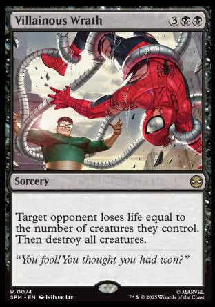 (074) Magic The Gathering Magic: The Gathering | Marvel's Spider-Man: Promos Single: Villainous Wrath Holo Rare