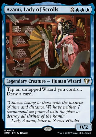 (074) Magic The Gathering Commander Masters Single: Azami, Lady of Scrolls  Rare