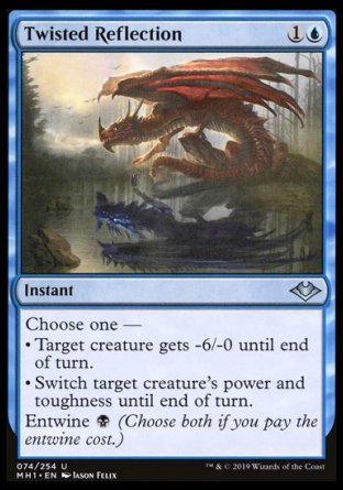 (074/254) Magic The Gathering Modern Horizons Single: Twisted Reflection Holo Uncommon