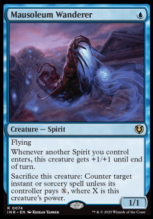 (074) Magic The Gathering Innistrad Remastered Single: Mausoleum Wanderer Holo Rare