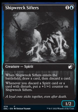 (074) Magic The Gathering Innistrad: Double Feature Single: Shipwreck Sifters  Common