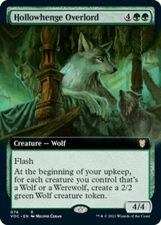 (074) Magic The Gathering Commander: Innistrad: Crimson Vow Single: Hollowhenge Overlord (V.2) Holo Rare