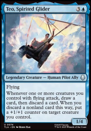(074) Magic The Gathering Magic: The Gathering | Avatar: The Last Airbender Single: Teo, Spirited Glider  Uncommon
