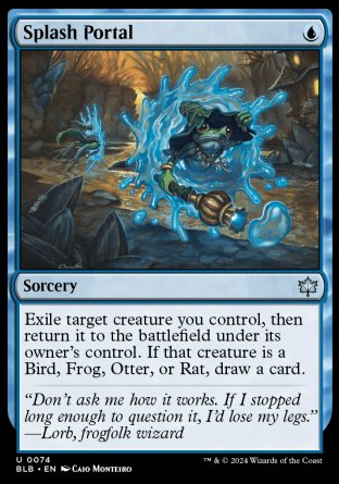 (074) Magic The Gathering Bloomburrow Single: Splash Portal  Uncommon