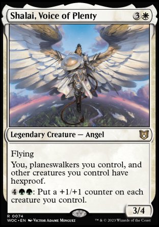 (074) Magic The Gathering Commander: Wilds of Eldraine Single: Shalai, Voice of Plenty  Rare