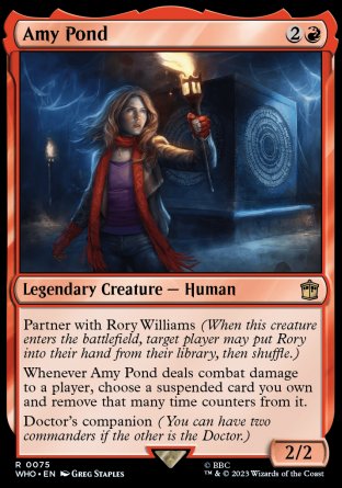 (075) Magic The Gathering Universes Beyond: Doctor Who Single: Amy Pond Holo Rare