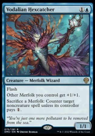 (075) Magic The Gathering Dominaria United Single: Vodalian Hexcatcher  Rare
