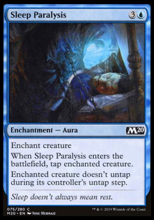 (075/280) Magic The Gathering Core 2020 Single: Sleep Paralysis Holo Common