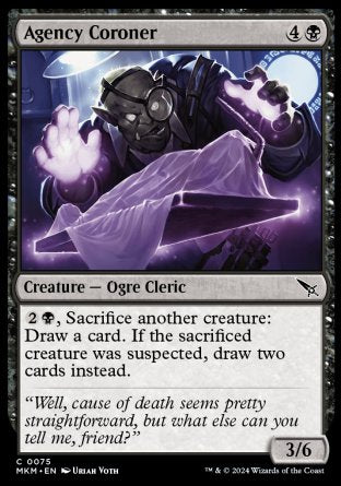 (075) Magic The Gathering Murders at Karlov Manor Single: Agency Coroner  Common