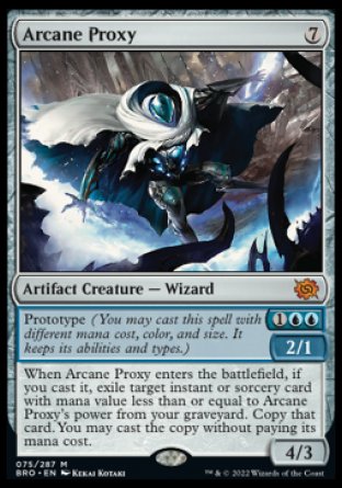 (075) Magic The Gathering The Brothers' War Single: Arcane Proxy Holo Mythic