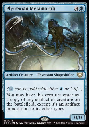 (075) Magic The Gathering Commander: Edge of Eternities Single: Phyrexian Metamorph  Rare