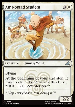 (075) Magic The Gathering Magic: The Gathering | Avatar: The Last Airbender: Eternal Single: Air Nomad Student  Uncommon