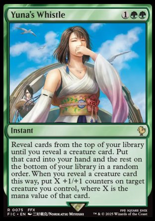 (075) Magic The Gathering Commander: Magic: The Gathering - FINAL FANTASY Single: Yuna's Whistle  Rare