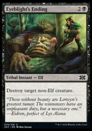 (075) Magic The Gathering Double Masters 2022 Single: Eyeblight's Ending Holo Common