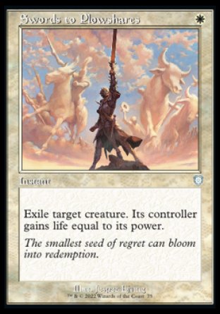 (075) Magic The Gathering Commander: The Brothers' War Single: Swords to Plowshares  Uncommon